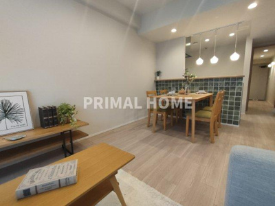 【居間・リビング】 | シティウインズ東神奈川 | キッチン作業をしながら会話も楽しめます。