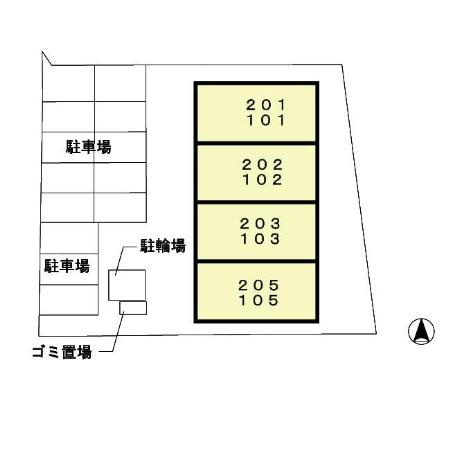 モナリエ池田新町の区画図