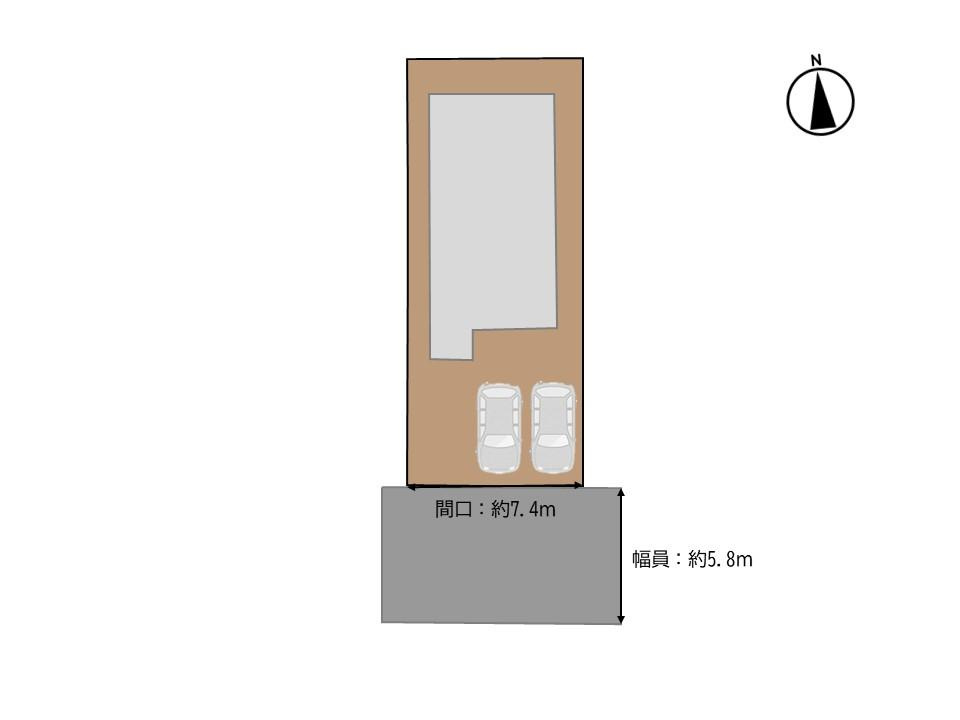 舞鶴市八反田南町戸建ての区画図