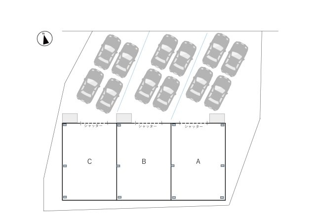 あま市森５－２１－３４ＧＩＭＵＣＯの区画図