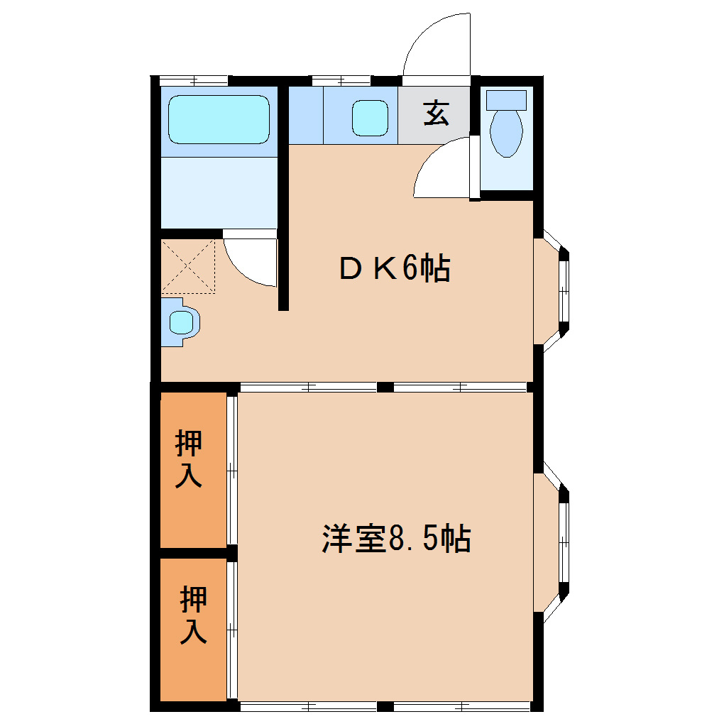 パールハイツ小林Ⅱの間取り