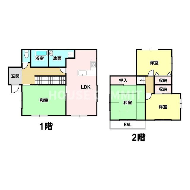 八街は　中古戸建の間取り