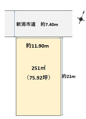 東区大山2丁目　土地の土地図