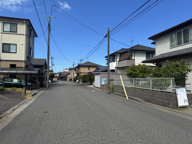 東区大山2丁目　土地の前面道路含む現地写真|前面道路は新潟市道です
