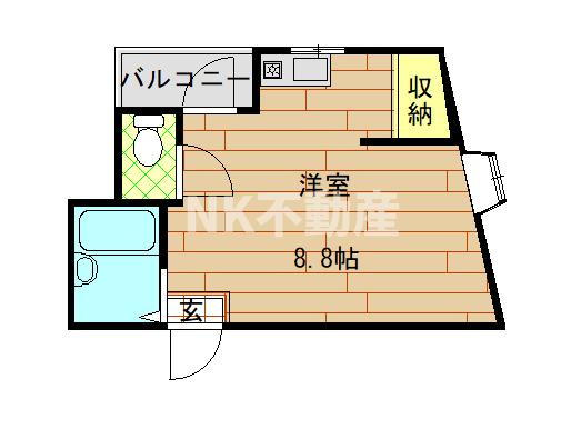 【間取り】 | メゾン松村（河内小阪賃貸） | 間取りです