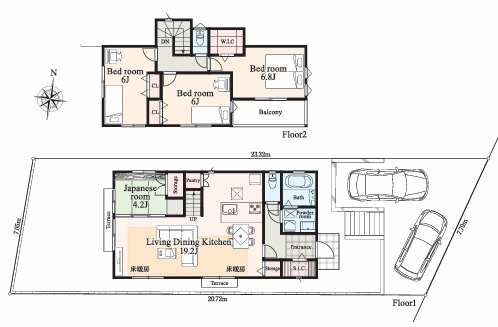 ◆価格改定◆完成済み◆戸塚区平戸3丁目 新築戸建 6780万円　全２棟