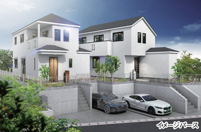 戸塚区平戸3丁目 新築戸建 6580万円の外観パース