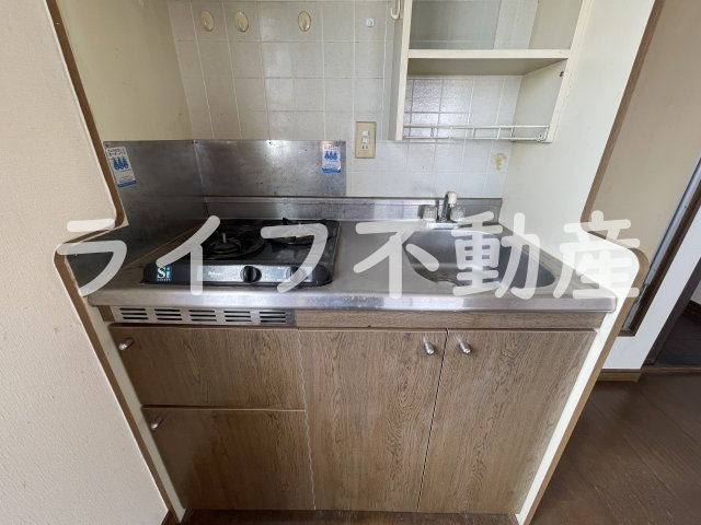 H2O高井田ビルのキッチン|使いやすいキッチンです
