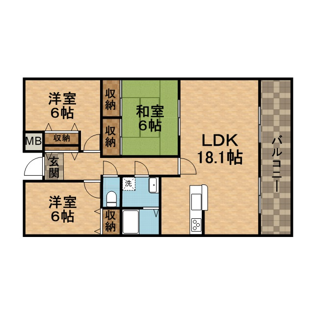 宝塚彩悠館の間取り