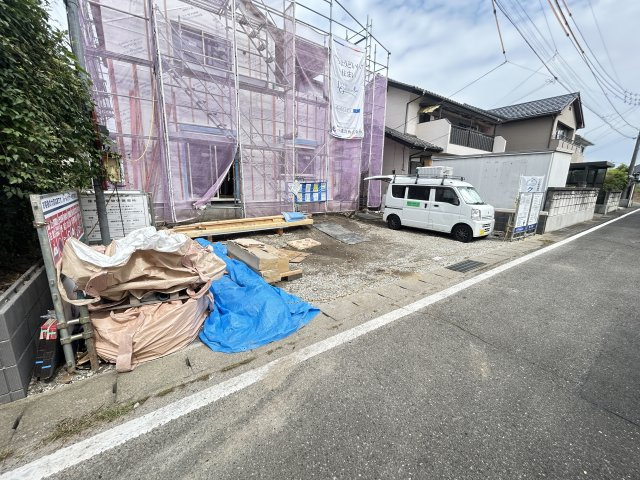 新築　前橋市北代田町第６　Livele Garden.S　１号棟の駐車場|現地写真　駐車スペースは2台分可能です！
