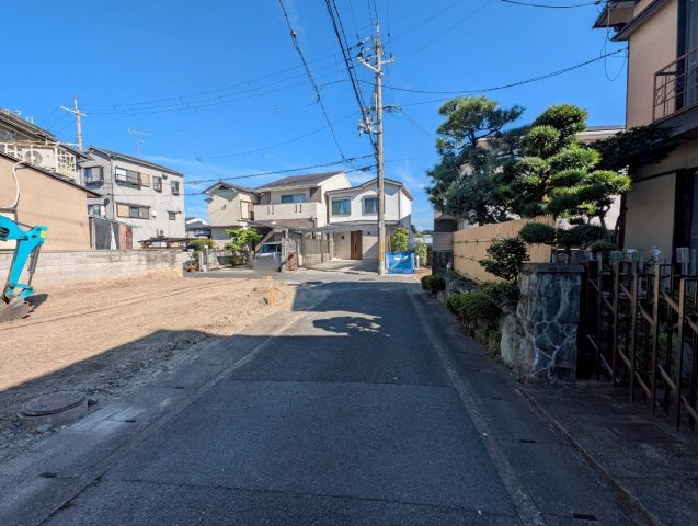 梅津北浦町の前面道路含む現地写真