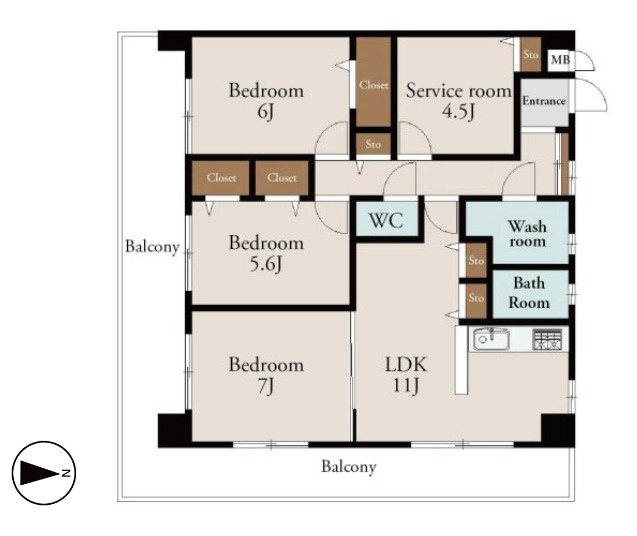 【間取り】 | ダイナコート吉塚