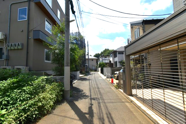 阿佐谷南3丁目・売地・B区画の前面道路含む現地写真