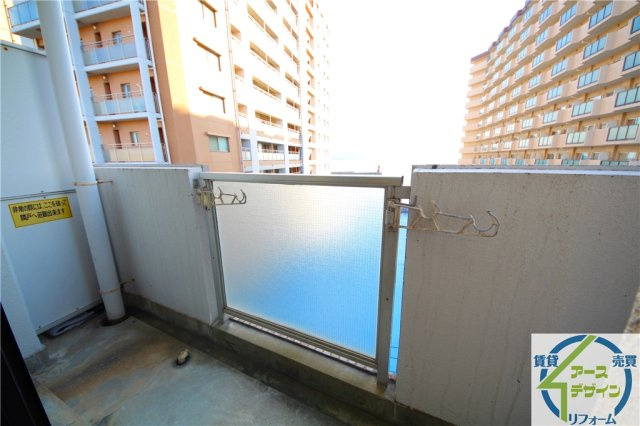 YKハイツ中崎Ⅱのバルコニー|※類似部屋