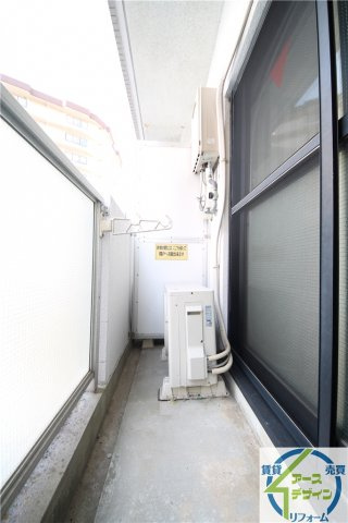 YKハイツ中崎Ⅱのバルコニー|※類似部屋