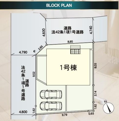秦野市戸川新築戸建て　第18-1号棟の区画図|区画図「秦野市戸川新築戸建て　1号棟」