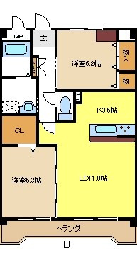 Ｅｌｌｅ　Ｂｏｎｈｅｕｒの間取り