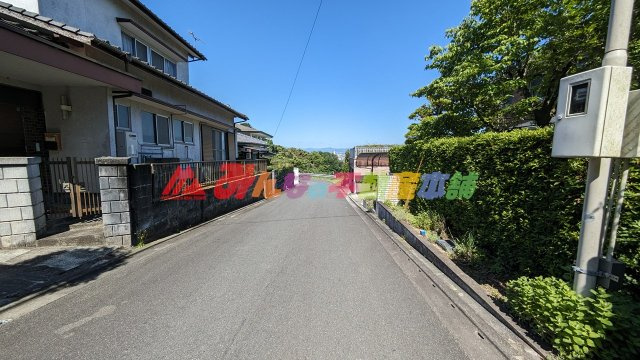 久留米市山川町の売地の前面道路含む現地写真