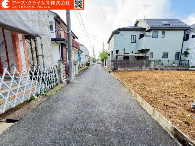 【前面道路含む現地写真】 | 流山市鰭ヶ崎25期 | のんびりした毎日を送りたい方にもおすすめ♪好きなスタイルで自由のに建築できるのも嬉しいポイント！