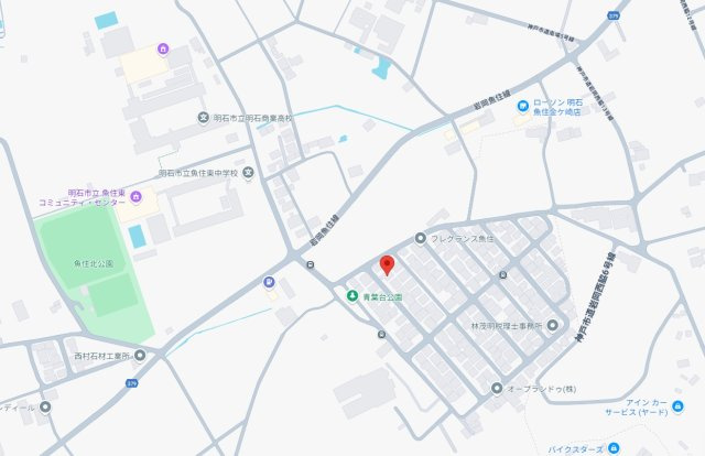 明石市魚住町金ケ崎　土地の地図