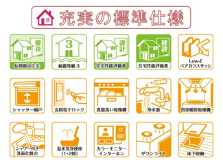 【その他】 | 長期優良住宅、耐震等級３、住宅性能評価書を取得、太陽光発電や省エネ仕様で快適にお住まいいただけます。