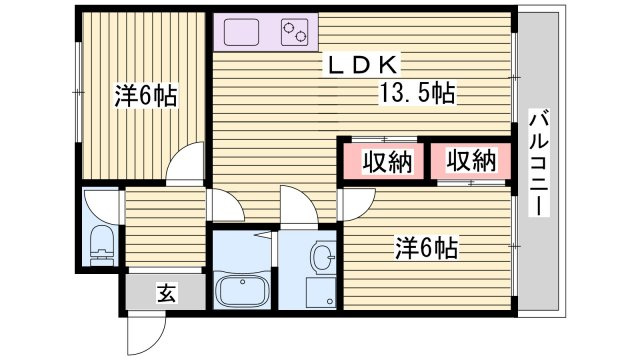 マンション堂本の間取り