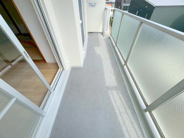 カルム東淀川のバルコニー