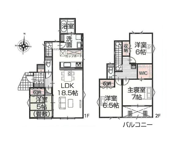 【間取り】 | 陽の光をたっぷりと浴びながら気持ち良く生活が出来ます。夢のマイホーム、夢ではなく実現出来ます！見学・ご相談等、お気軽にご連絡下さい。
