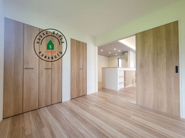 N・上益城郡益城町大字古閑第2-2棟（1号棟）　の和室|将来的に、琉球畳を引きまして和室風にすることも可能です。