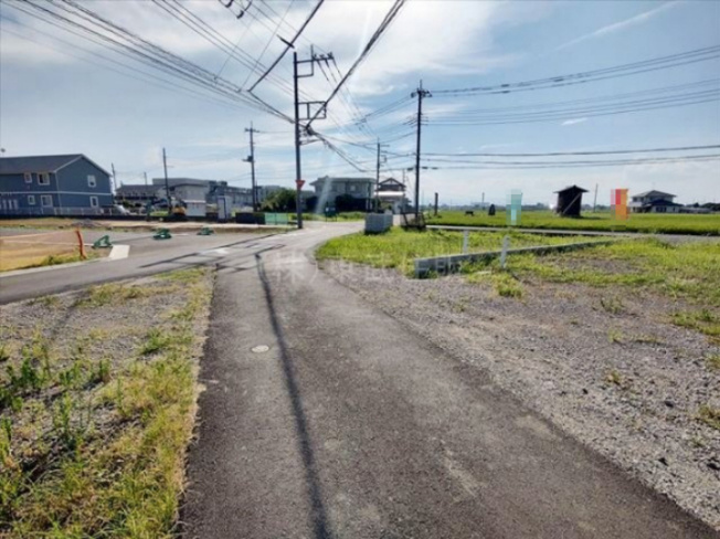 【前面道路含む現地写真】 | 川越市山田　全4区画　2号地 | 閑静な住宅地です