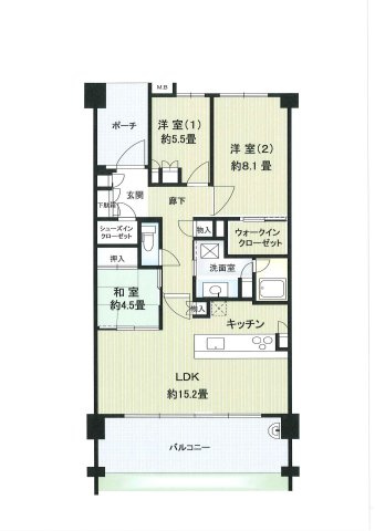 パークハウス千里中央ノーザン・レジデンスの間取り