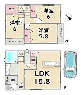 【間取り】 | 右京区梅津北浦町
