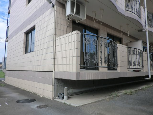 尾池マンションのバルコニー
