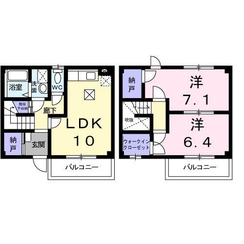 サンリット忠岡の間取り