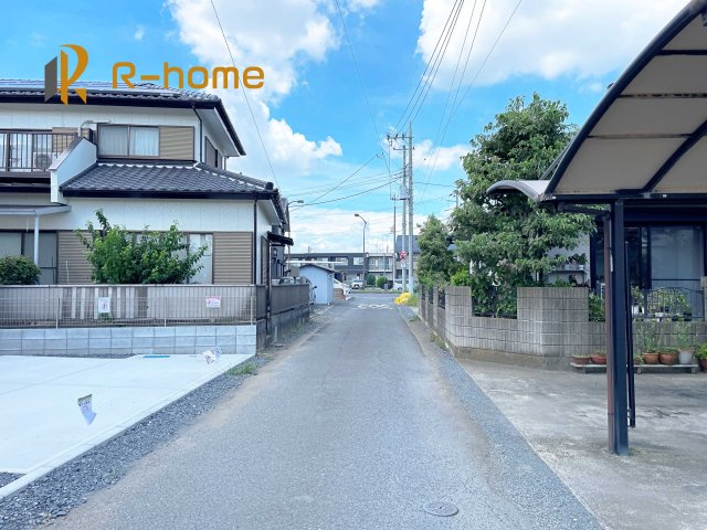 水戸市元吉田町3期　新築戸建て　1号棟の前面道路含む現地写真|堂々！建物完成♪実際のお部屋をご見学可能です♪
ご見学が一番の資料！お気軽にお問い合わせ下さい♪