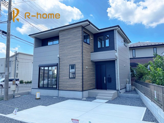 水戸市元吉田町3期　新築戸建て　1号棟の外観|ご予約を頂ければ、『平日』はもちろん『早朝』や『夜間』もご見学可能です♪お気軽にお申し付けください♪