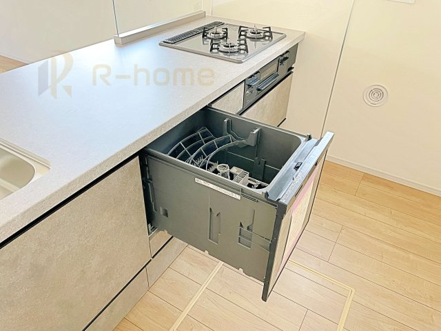 水戸市元吉田町3期　新築戸建て　1号棟の設備|ビルトイン食器洗い乾燥機付き！とってもラクラク嬉しい時短アイテムです♪