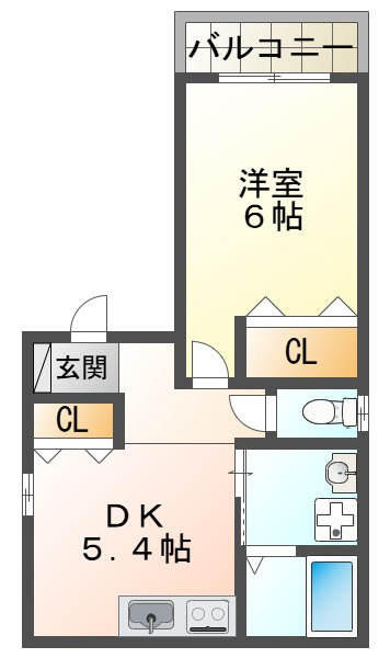 レグルス板宿の間取り