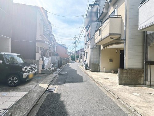 嵯峨野開町の前面道路含む現地写真