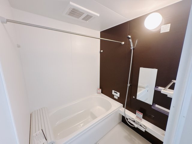 宇都宮市東峰町 ２期 新築住宅 全４棟の収納|〇1号棟　リネンスペース〇
タオルや洗剤、着替えなどを収納することで、いつも広々と脱衣所を使用することが可能です。
※2025年8月撮影