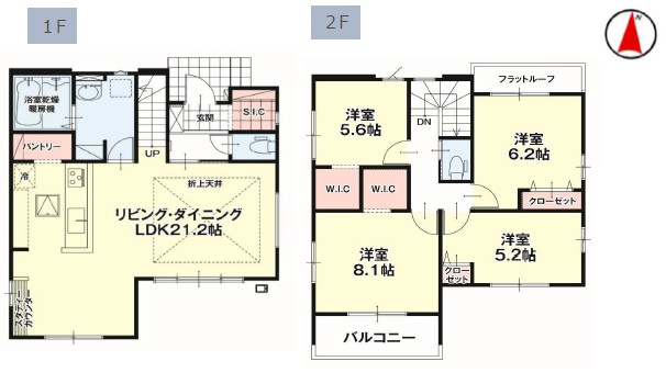 宇都宮市東峰町 ２期 新築住宅 全４棟の洋室|〇1号棟　2F洋室5.2帖〇
2F居室は全室2面採光で通風にも優れています。お部屋時間も気持ちよく過ごせます♪
※2025年8月撮影