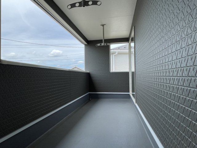 新築戸建・建売　大田原市末広第5　Cradle Garden　全4棟のバルコニー|朝起きてバルコニーに出て深呼吸して素敵な一日を始めてみませんか♪