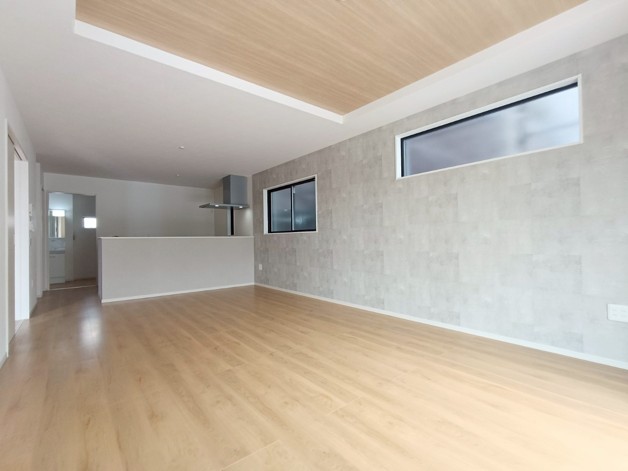 八潮市　八條　新築戸建　全1棟の居間・リビング|施工例です