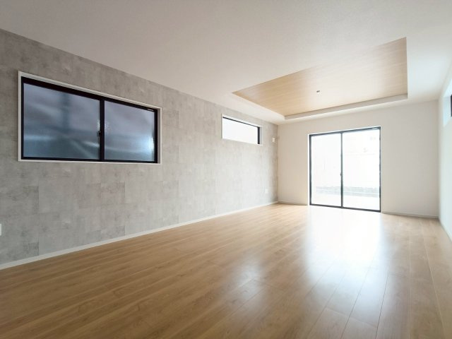 八潮市　八條　新築戸建　全1棟の居間・リビング|施工例です