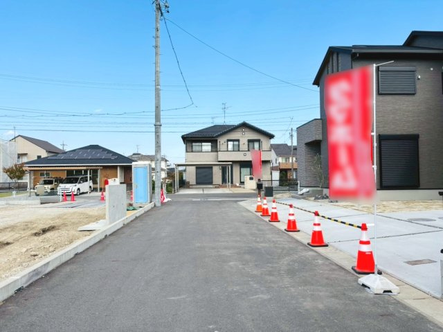タマタウン　瑞穂市本田　全2区画分譲の前面道路含む現地写真|■前面道路　■ヤマダ不動産　株式会社リライフ　
■夢のマイホーム購入をフルサポートします！