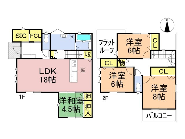 タマタウン　瑞穂市本田　全2区画分譲の間取り|■2号棟　■ヤマダ不動産　株式会社リライフ　
■夢のマイホーム購入をフルサポートします！