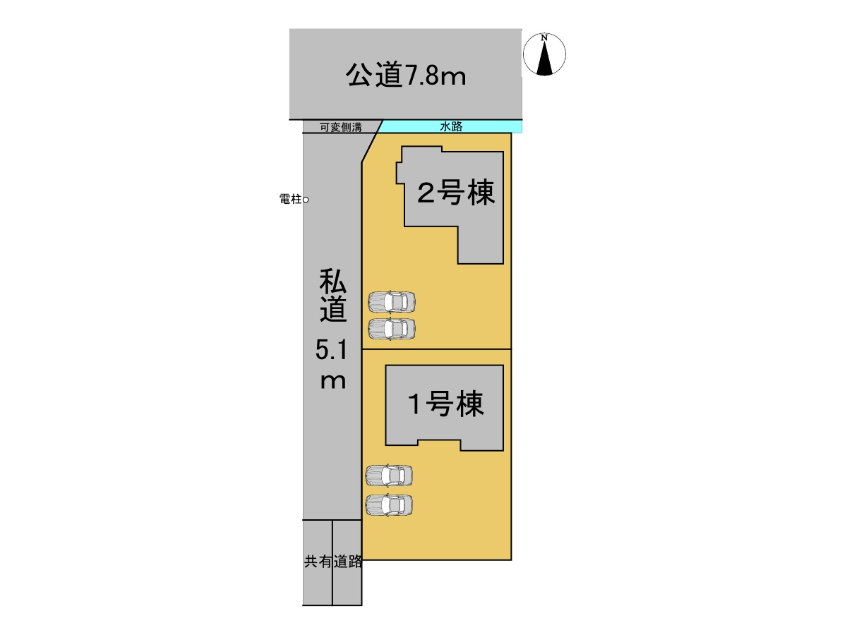 タマタウン　瑞穂市本田　全2区画分譲の区画図|■区画図
■YAMADA電機の　ヤマダ不動産　株式会社リライフ　
いつでもお問合わせ下さい。