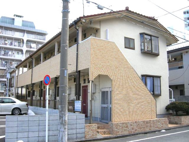 平和コーポ1号館のエントランス