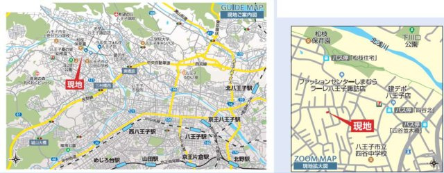 『八王子市土地』八王子市諏訪町407-4【仲介手数料無料】の地図|～仲介手数料無料☆八王子ひなた不動産～八王子市諏訪町　売地