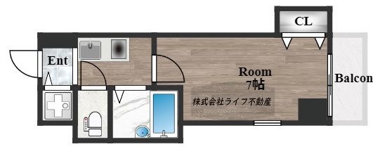 CITY SPIRE布施の間取り